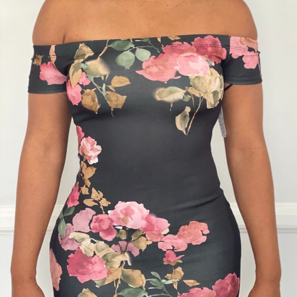 Windsor Black Floral Dress